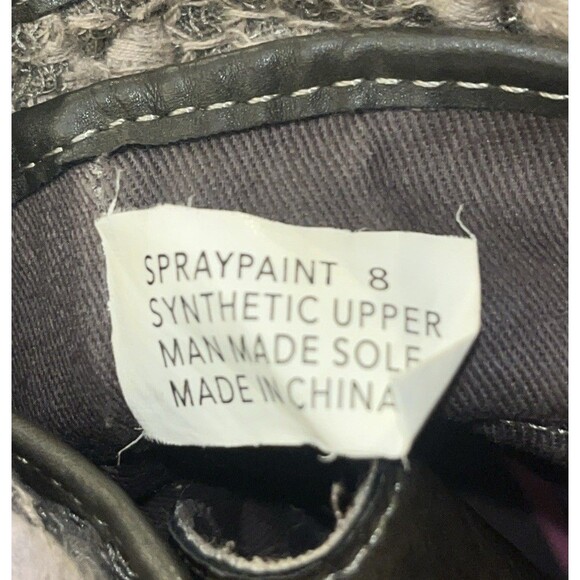 Rock and Candy by Zigi Ankle Boots Spraypaint Fold Combat Gray Size 6 - Picture 10 of 10